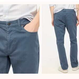 New Flaw 29x32 Mens J. Crew Factory Slim-fit garment-dyed five-pocket pant Blue